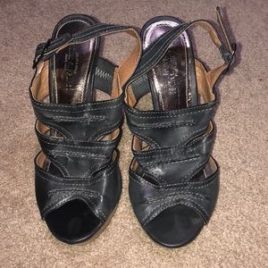 Gun Metal Grey Heels